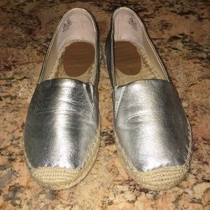 Sam Edelman Lynn Silver Metallic Lea Espadrille